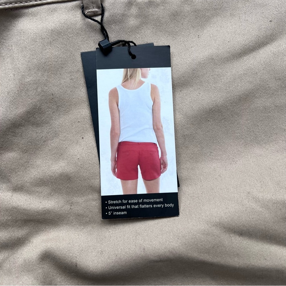 NWT The Limited Tailored Shorts Sand Beige Size 4 Stretch 5” Inseam - Picture 5 of 7
